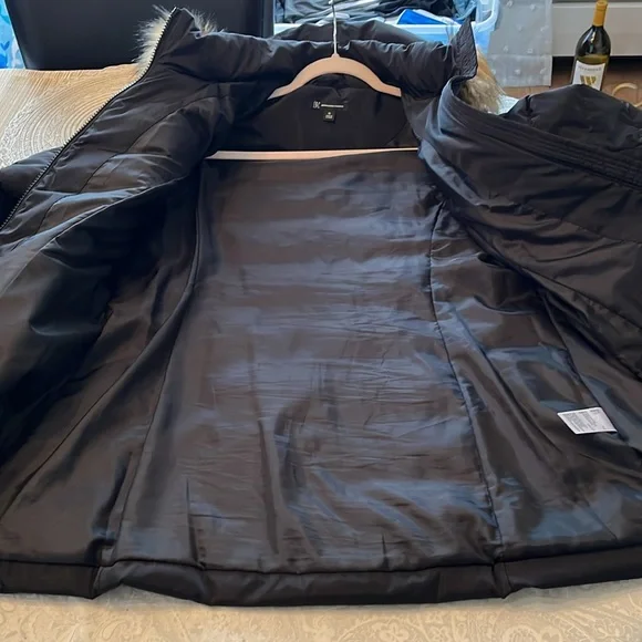 INC Faux-Fur Trim Hooded Puffer Coat, Created for Macy's size XL in EUC - Picture 8 of 9